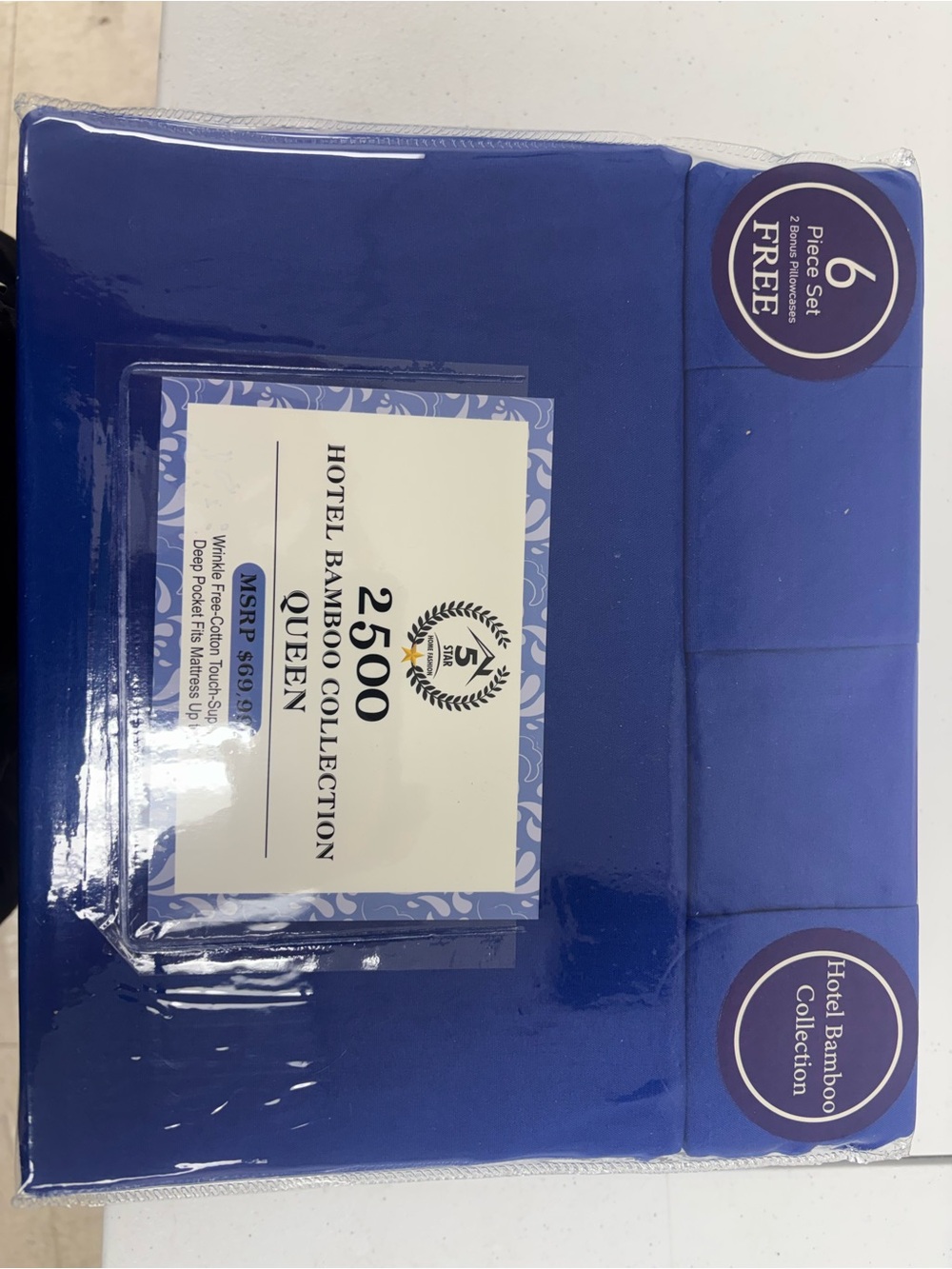 2500 Queen Sheet Set — Deep Blue